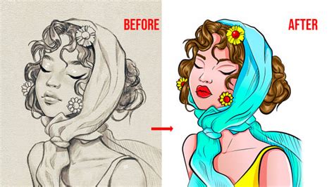 how to turn drawing into digital art and explore the role of color in storytelling